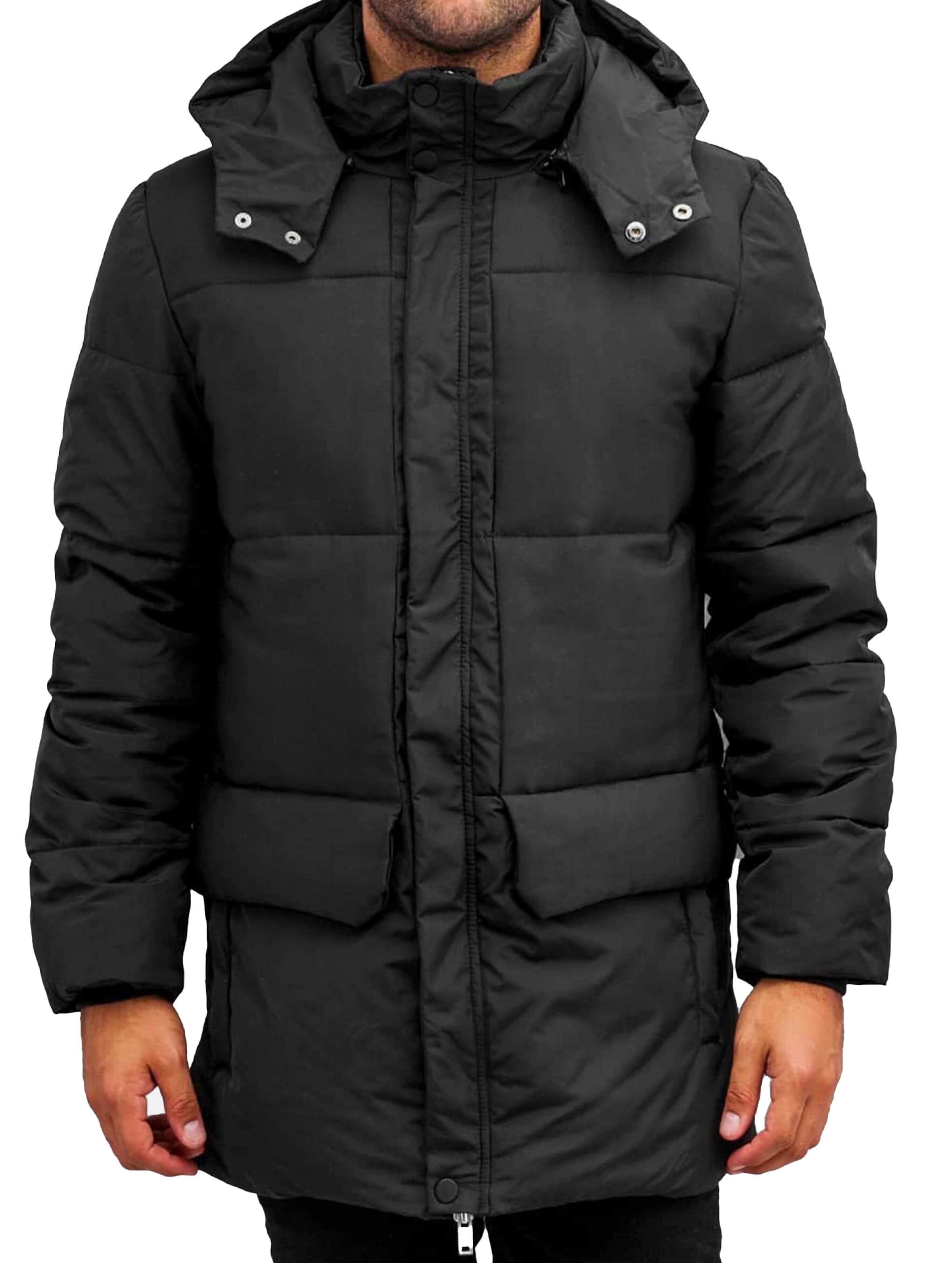 Heavy Long Bubble Jacket-526738