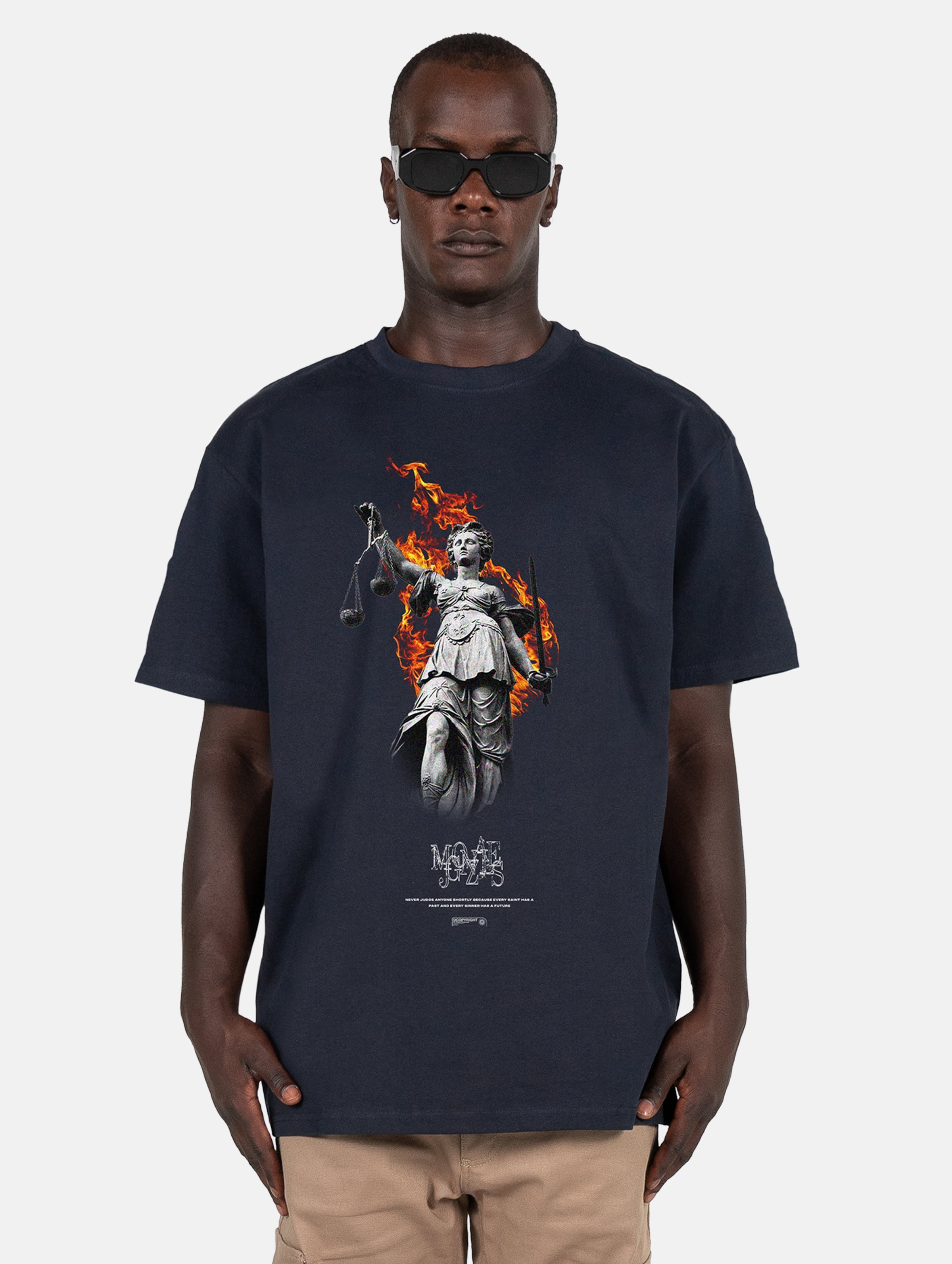 Justitia x Heavy Oversized Tee-717005