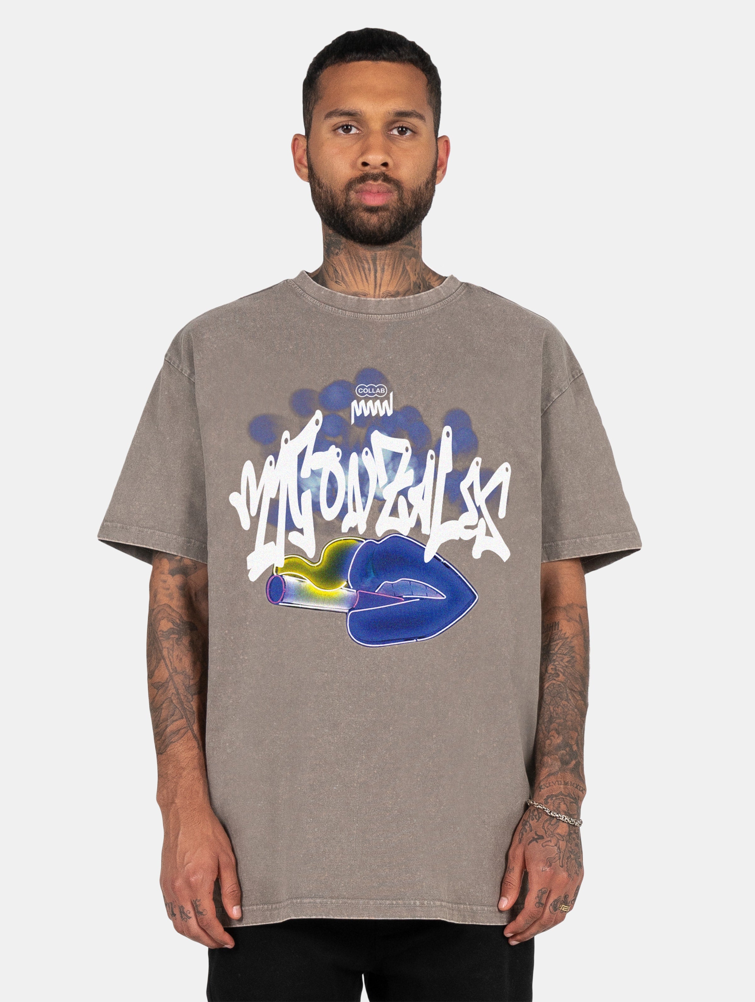 MJ Gonzales Kiss x Heavy Oversized Acid Washed T-Shirts-740568