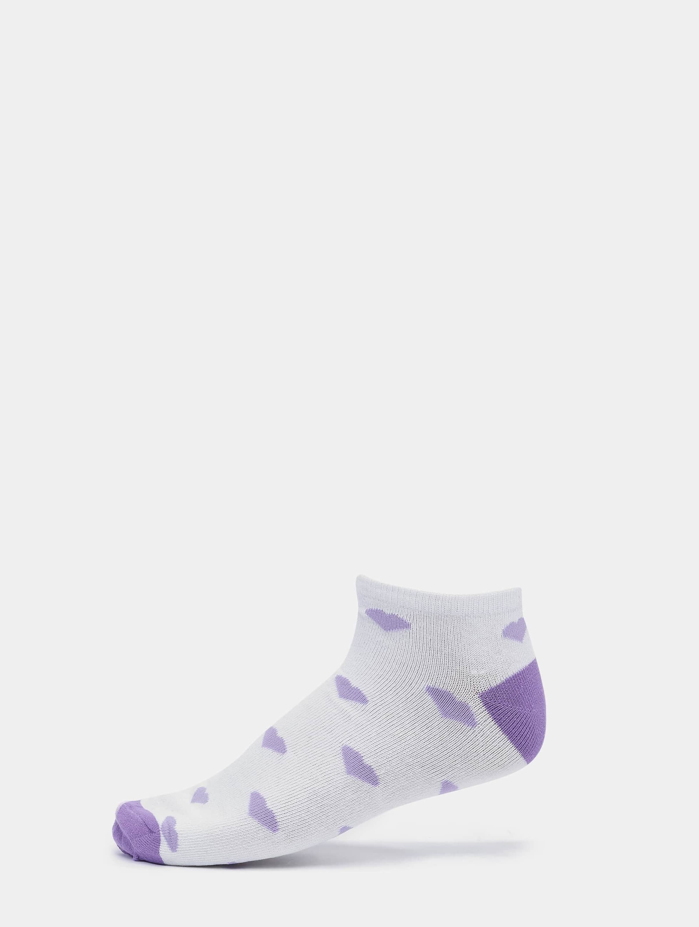 Recycled Yarn Heart Sneaker Socks 7-Pack-23260