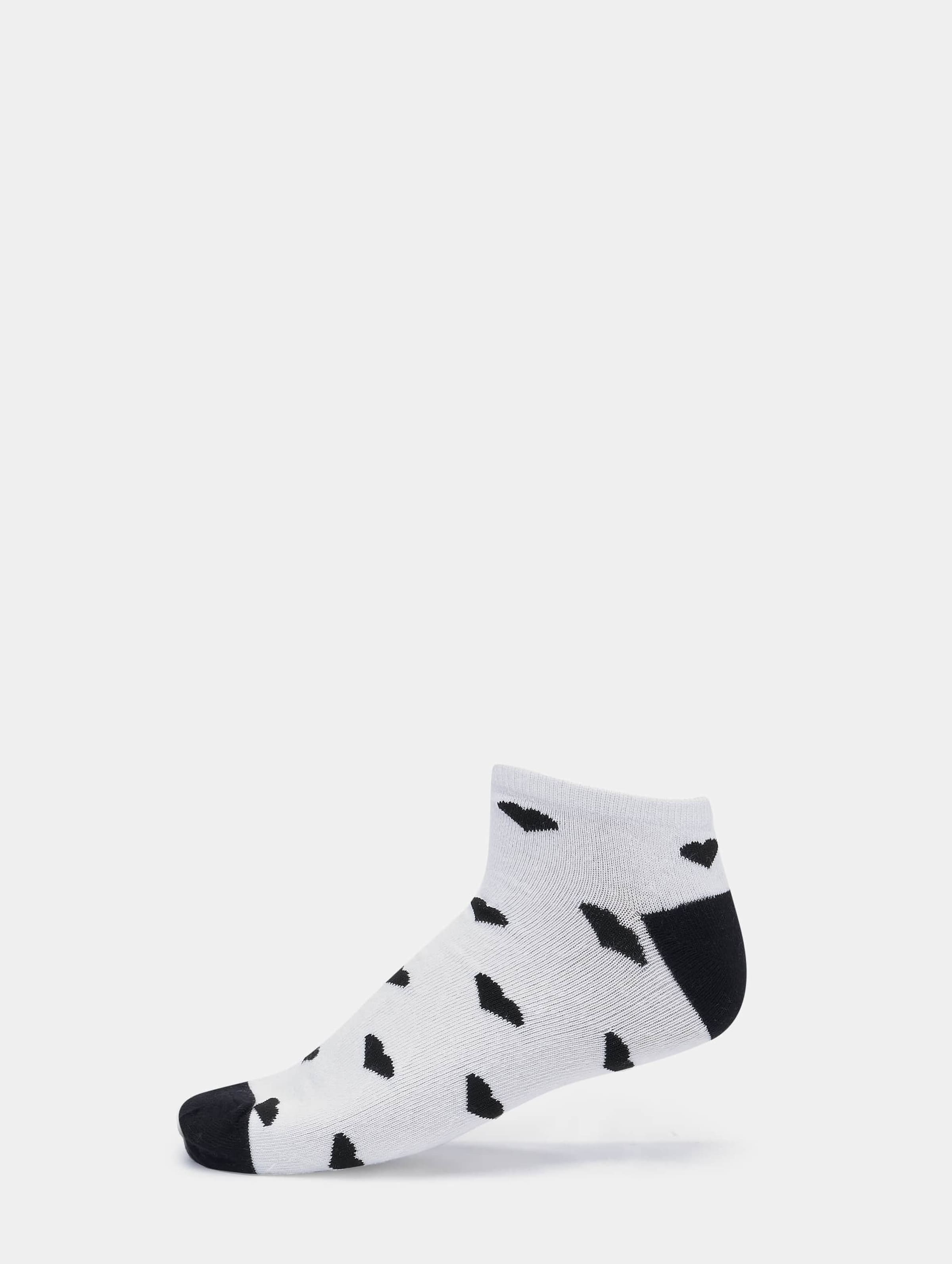 Recycled Yarn Heart Sneaker Socks 7-Pack-23254