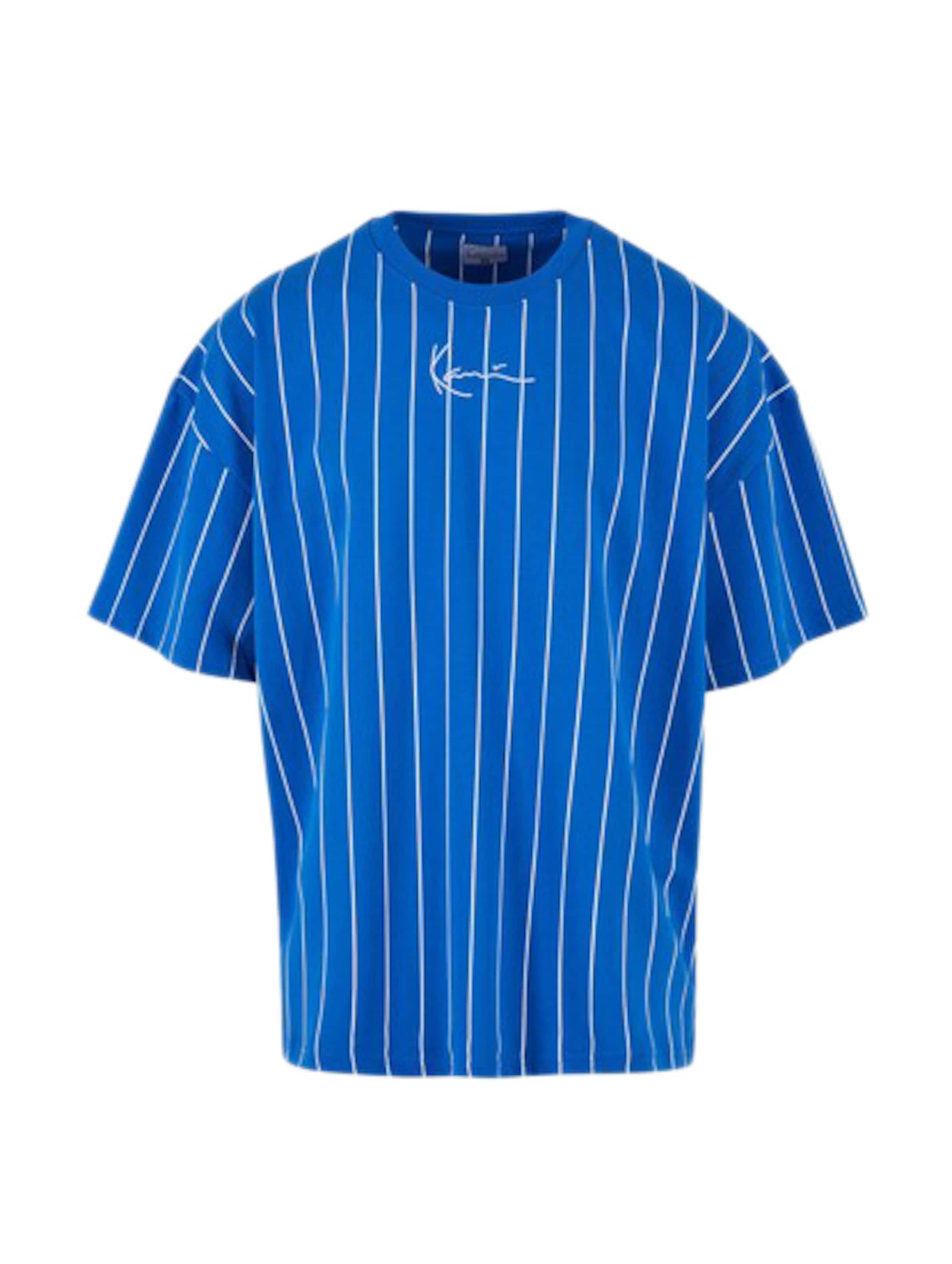 KM232-033-1 KK Small Signature Boxy Heavy Jersey Pinstripe Tee-551045
