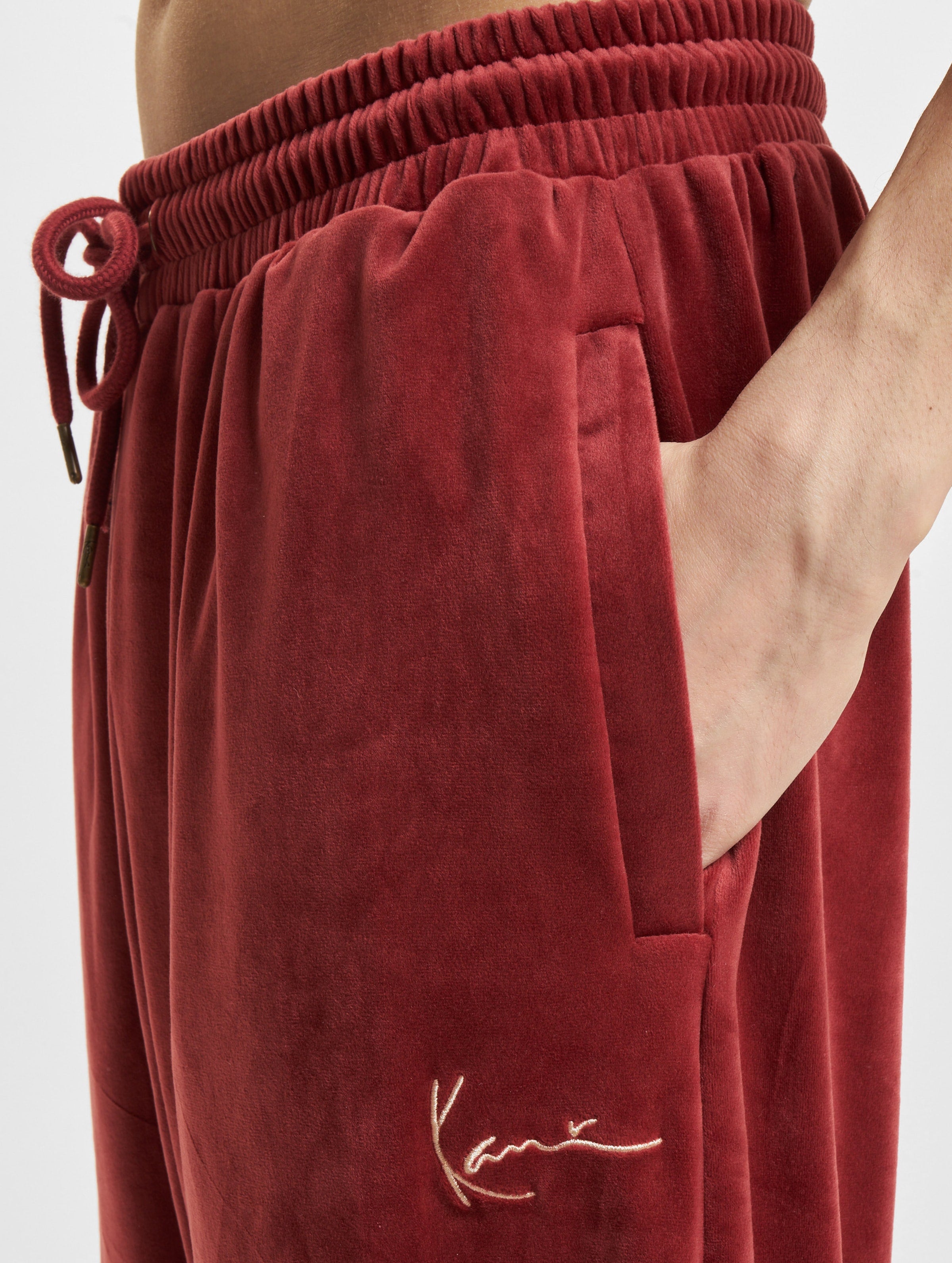 Chest Signature Velvet Jacket dark red-642213