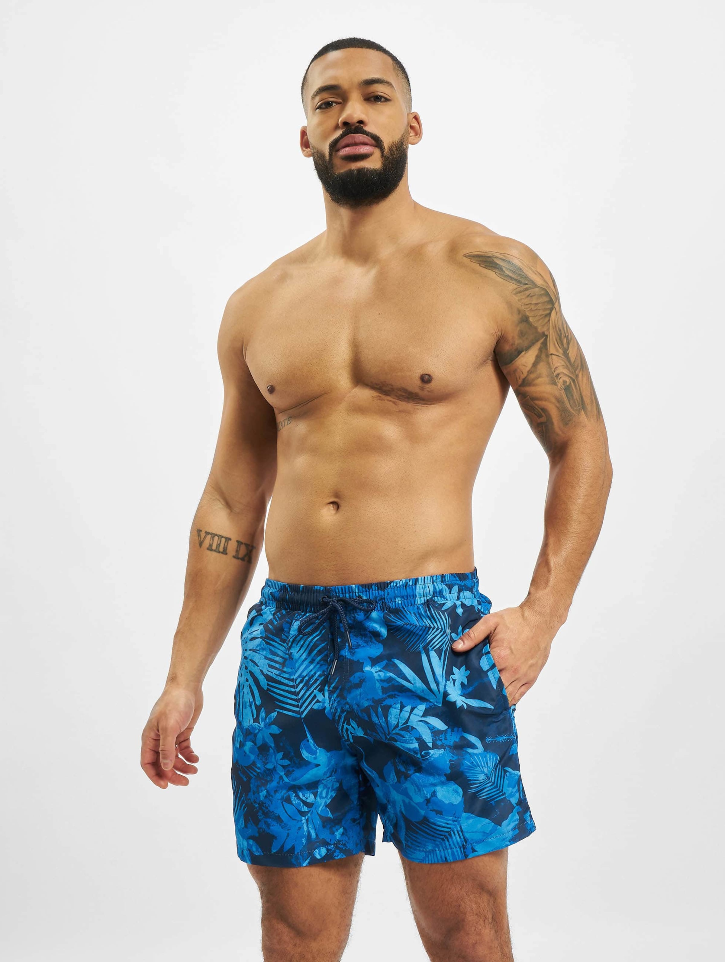 Pattern Swim Shorts-42578