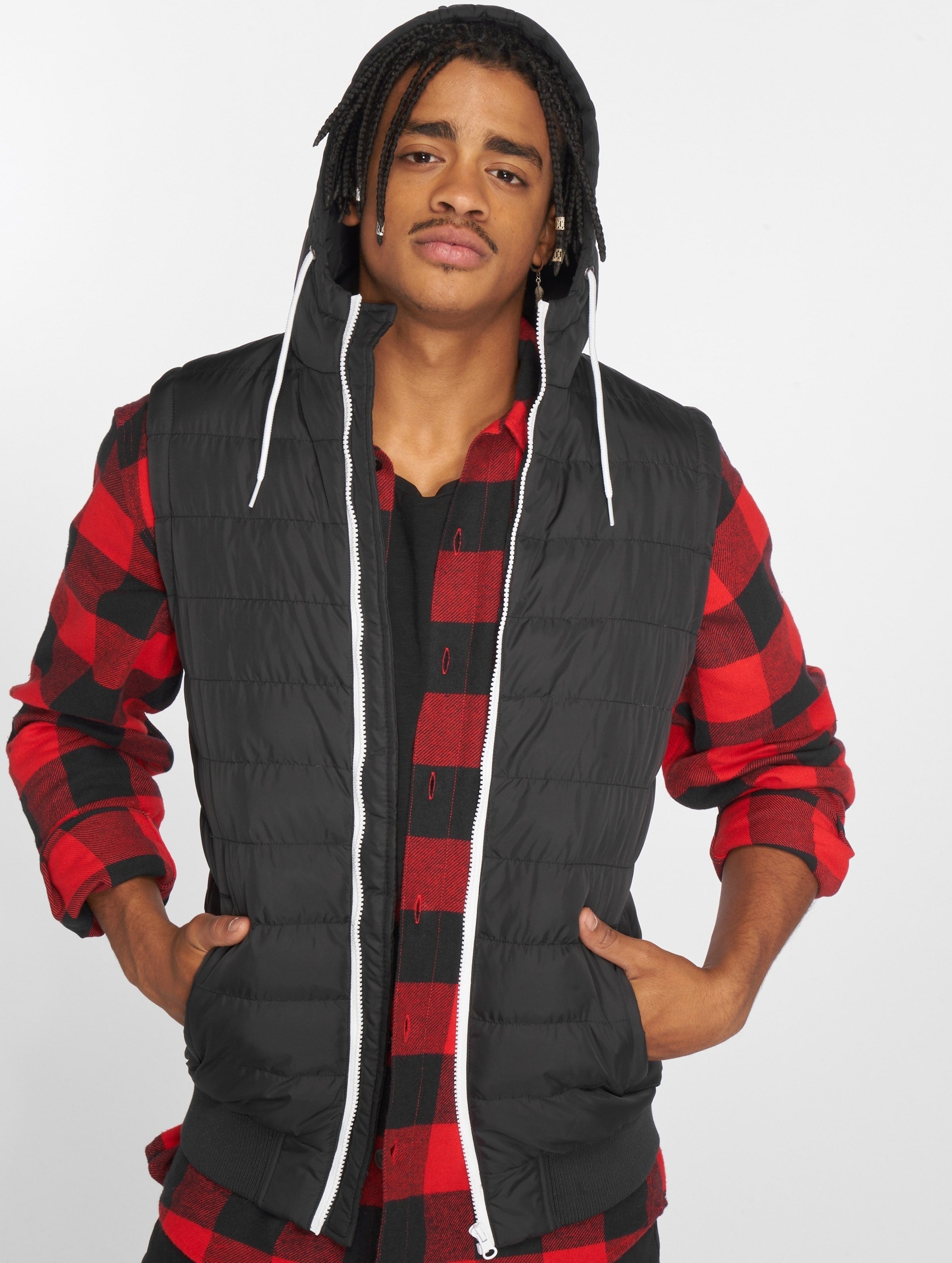 Small Bubble Hooded Vest-23989
