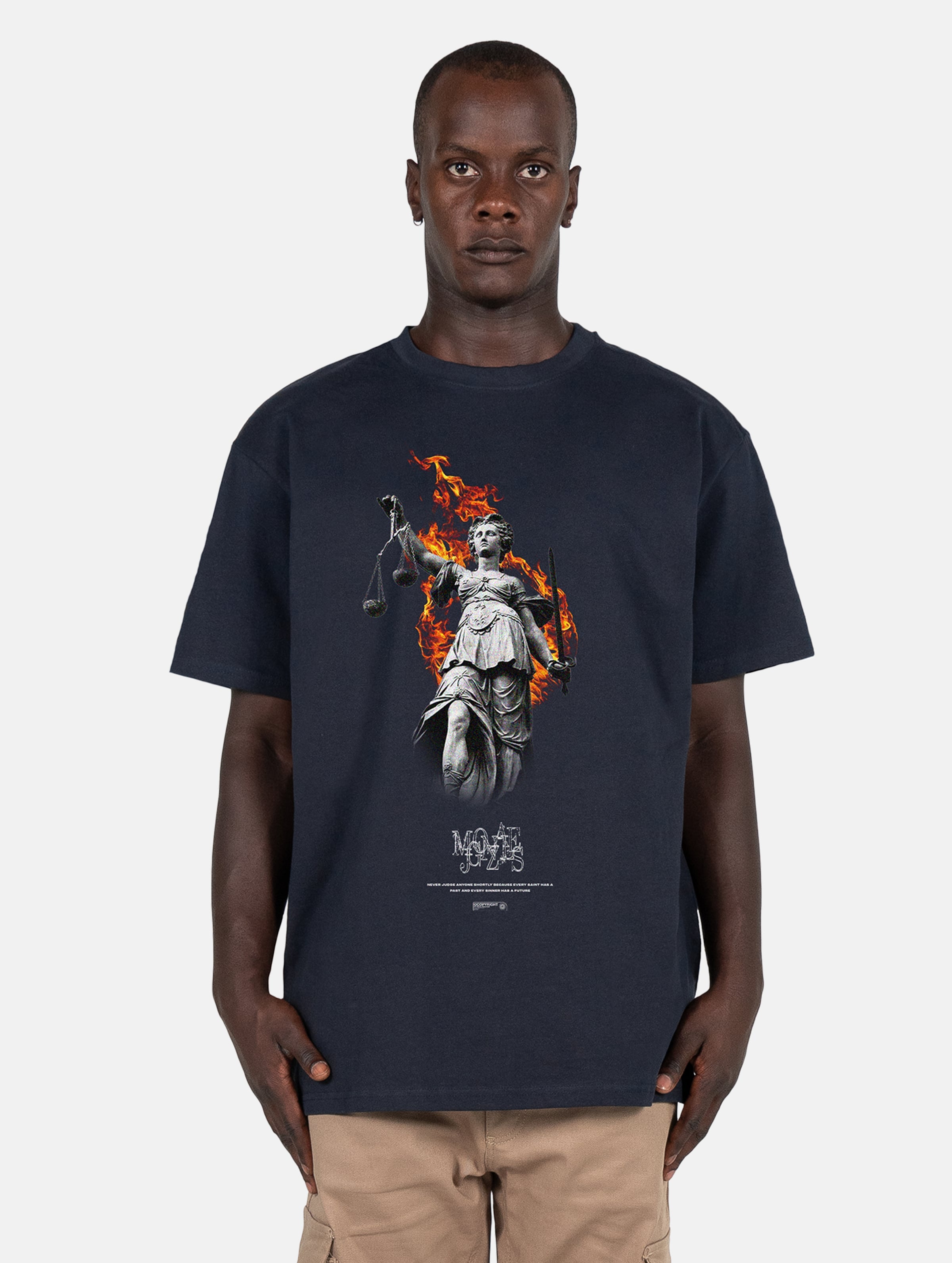 Justitia x Heavy Oversized Tee-717003