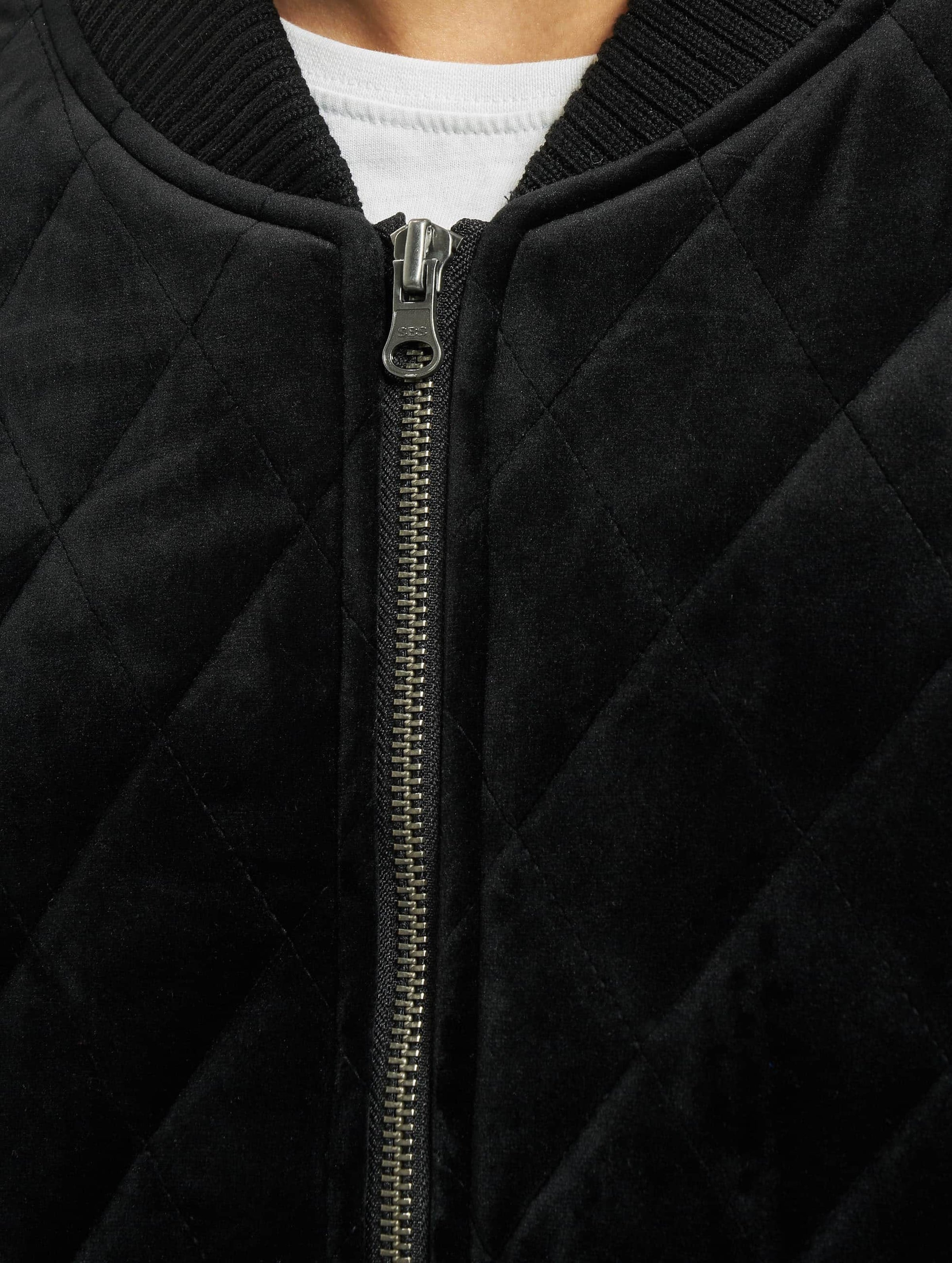 Diamond Quilt Velvet Jacket-54781