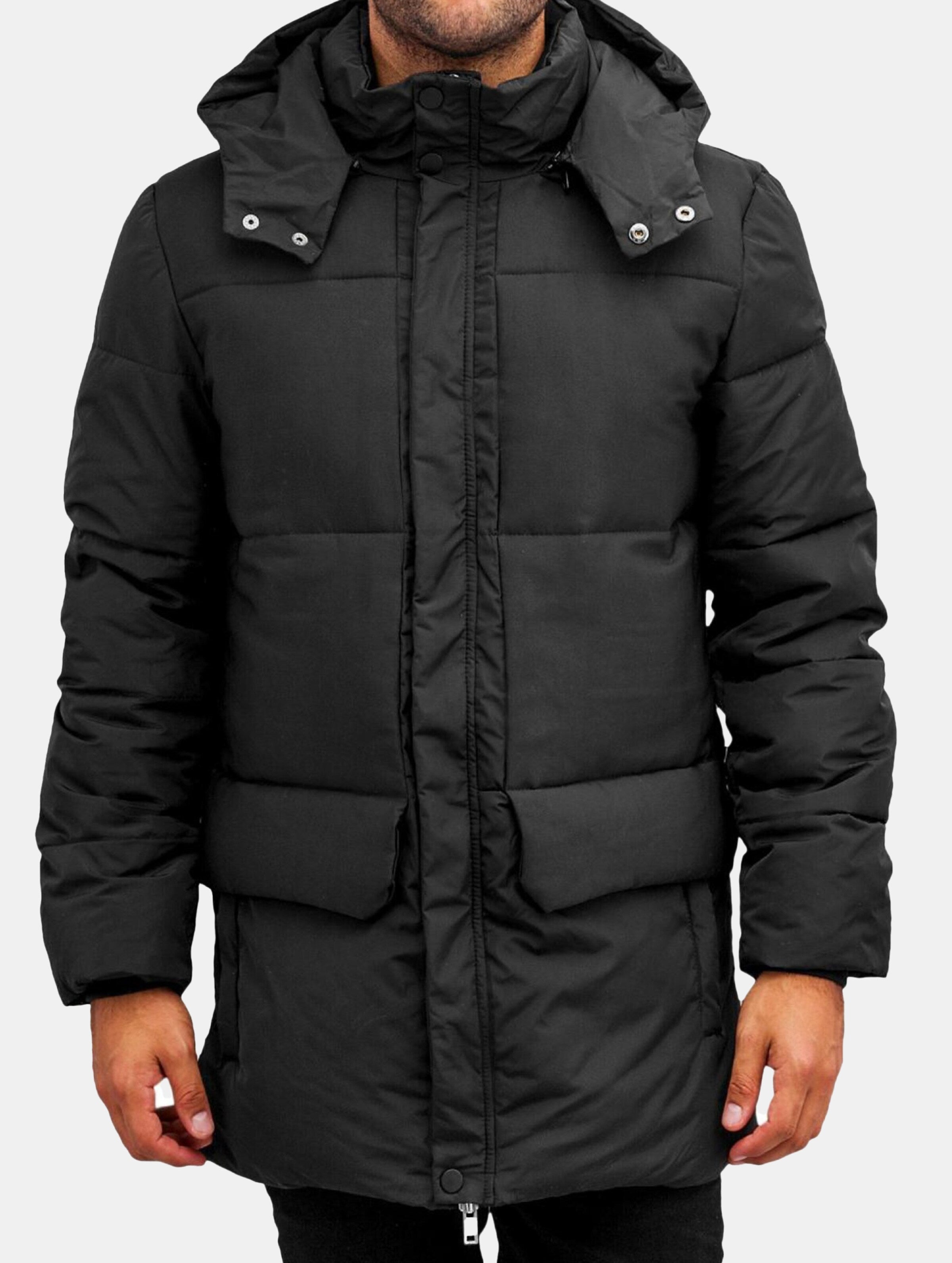 Heavy Long Bubble Jacket-526735