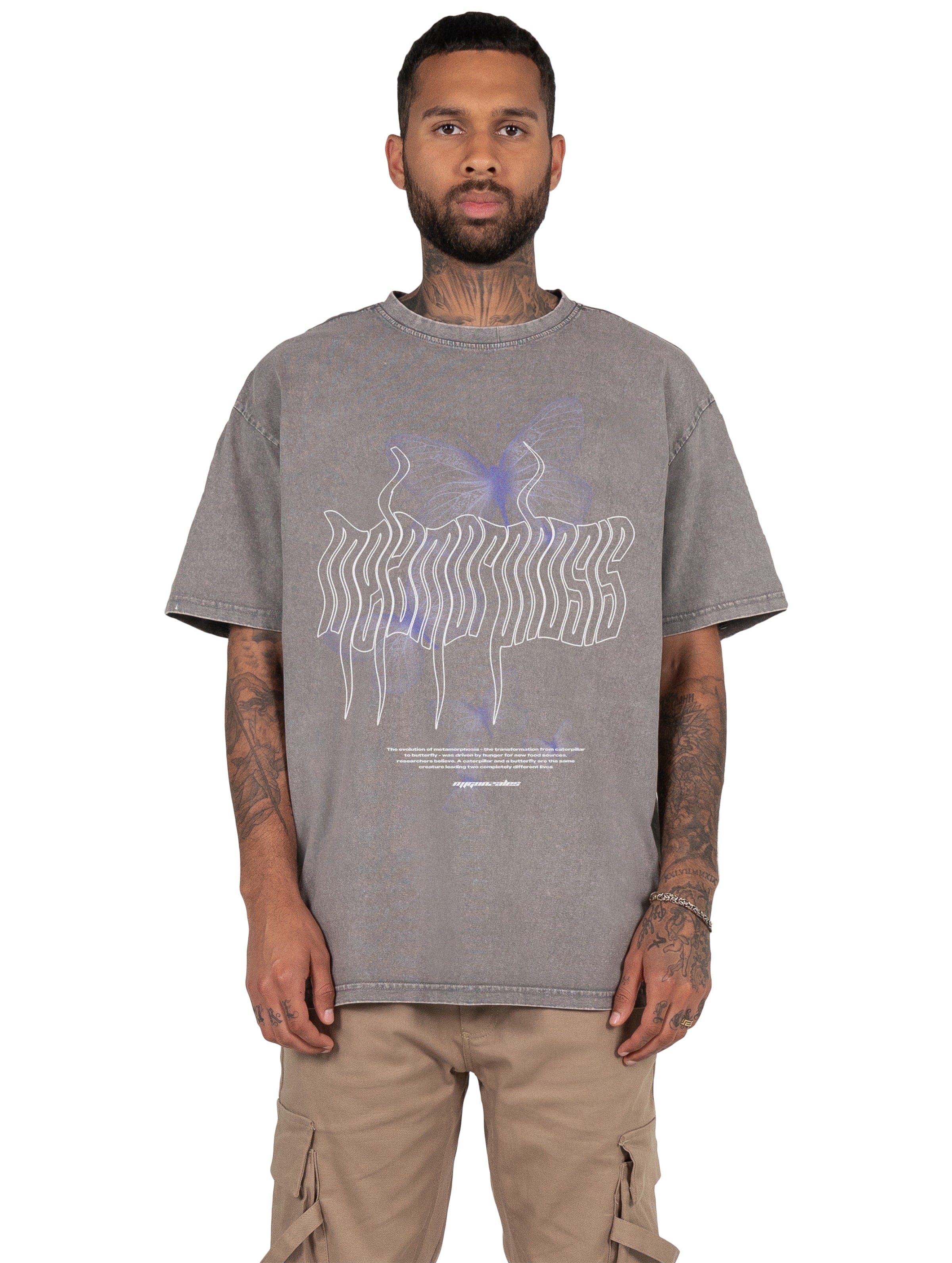 MJ Gonzales METAMORPHOSE V.5 Acid Washed Heavy Oversized Tee-683499