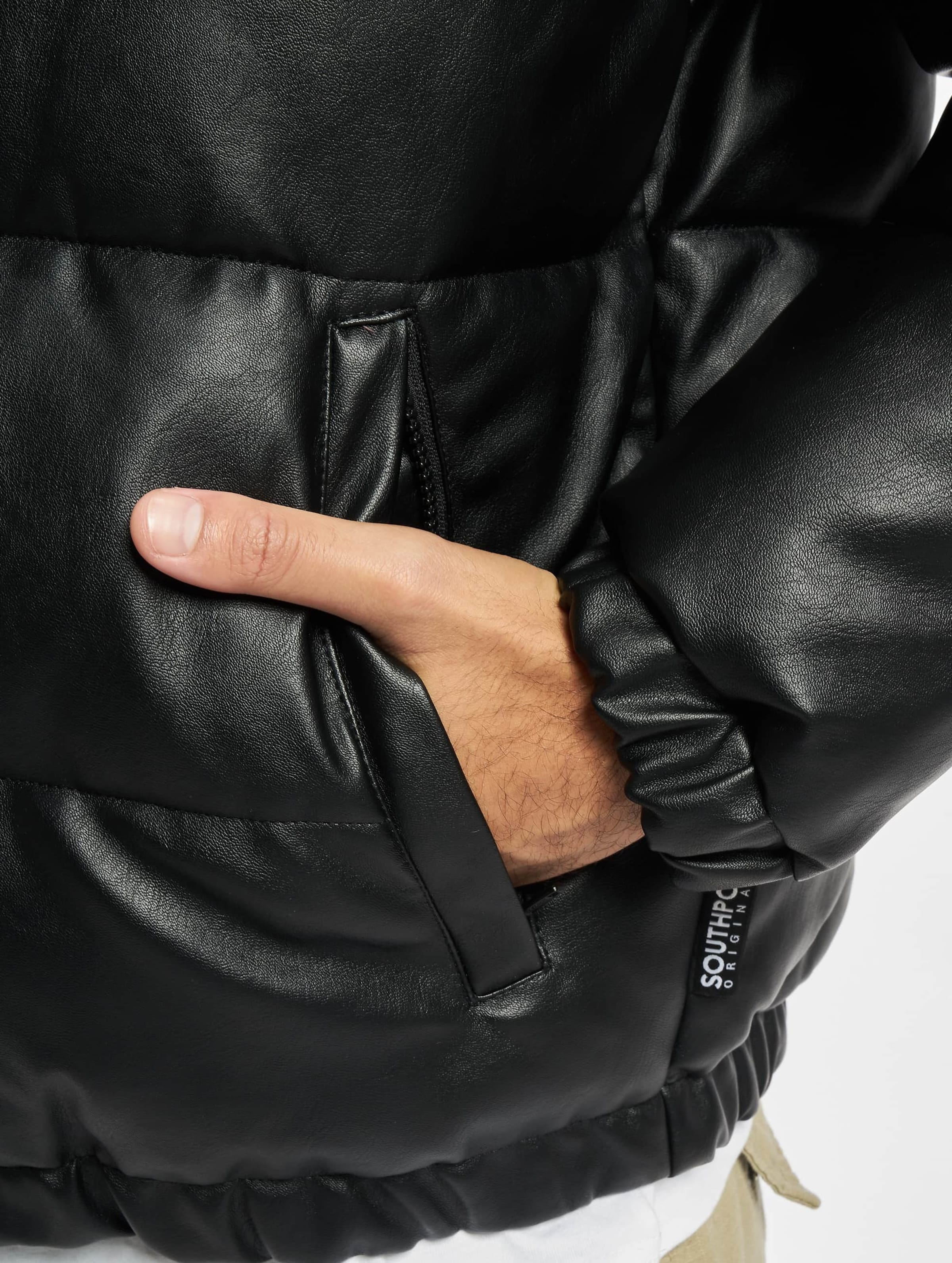 Southpole Imitation Leather Bubble Jacket-68058