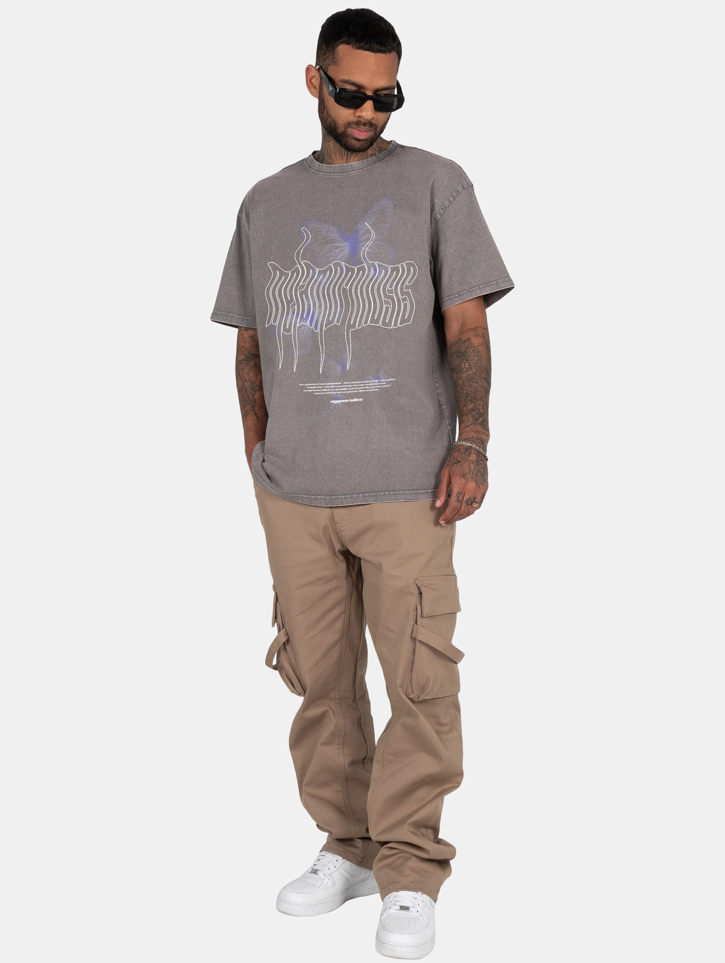 MJ Gonzales METAMORPHOSE V.5 Acid Washed Heavy Oversized Tee-683496