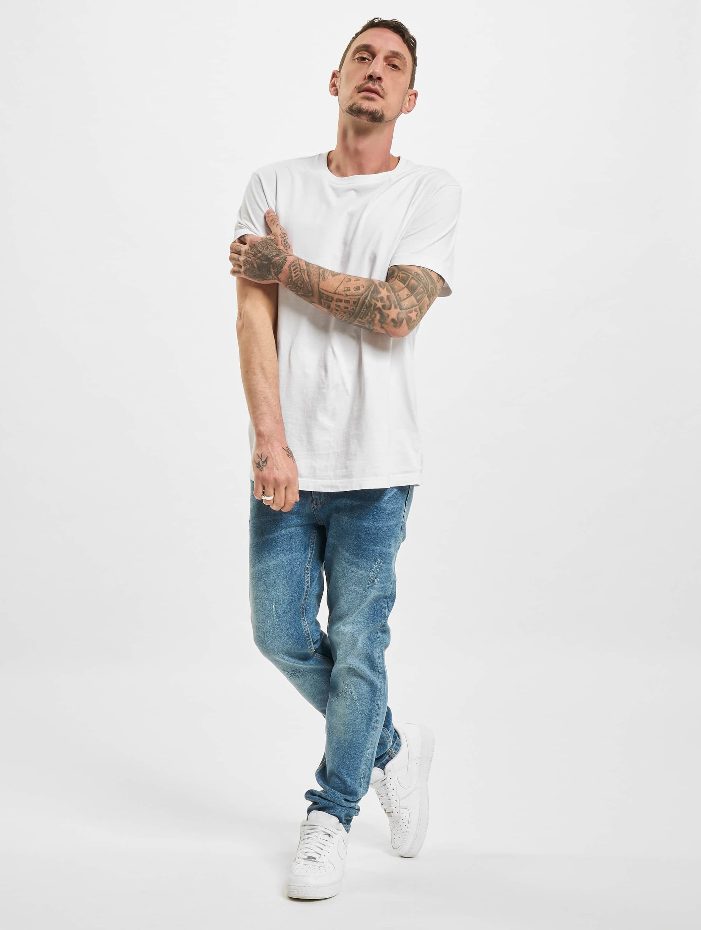 Denim Project Mr Red Light Destroy Slim Fit Jeans-579426