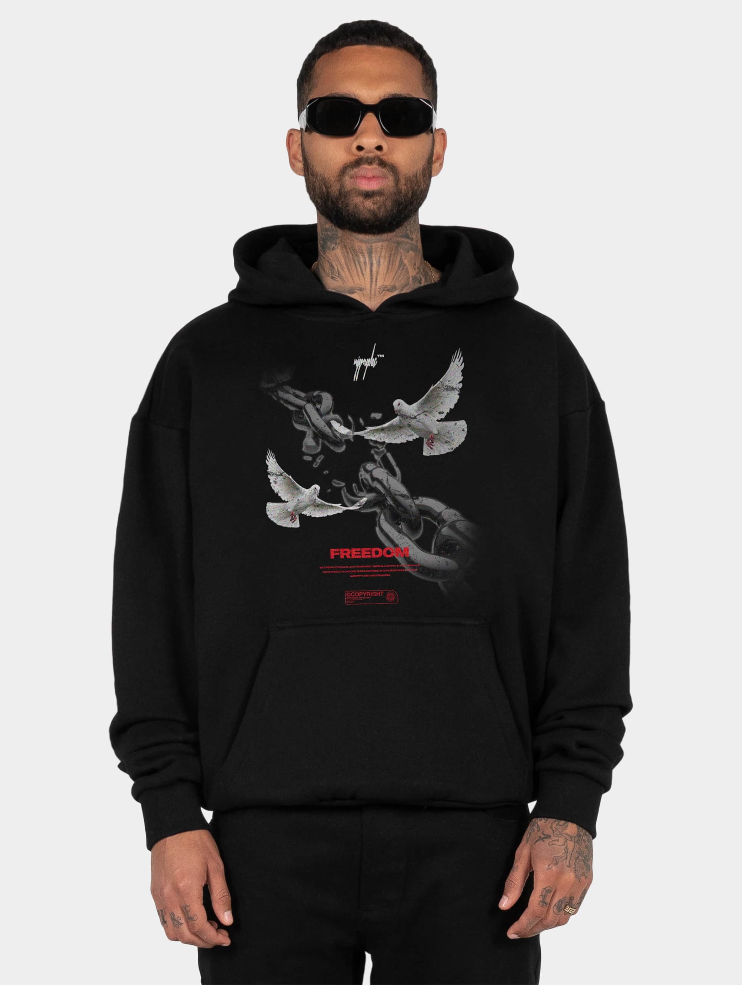 Freedom x Heavy Oversized Hoody-103638
