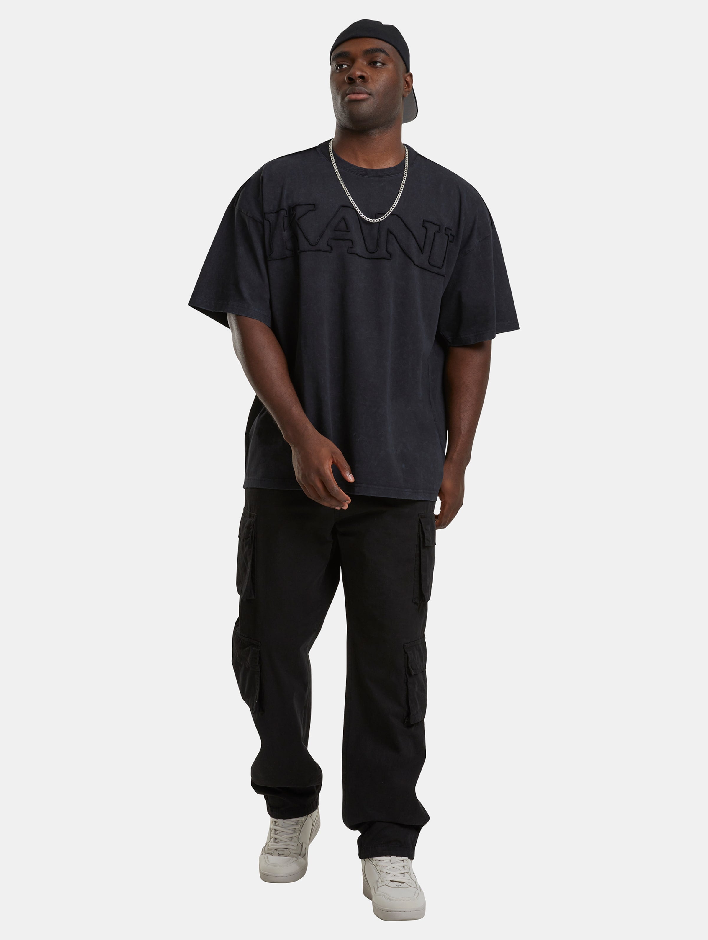 Karl Kani Retro Washed Distressed Boxy T-Shirts-719682