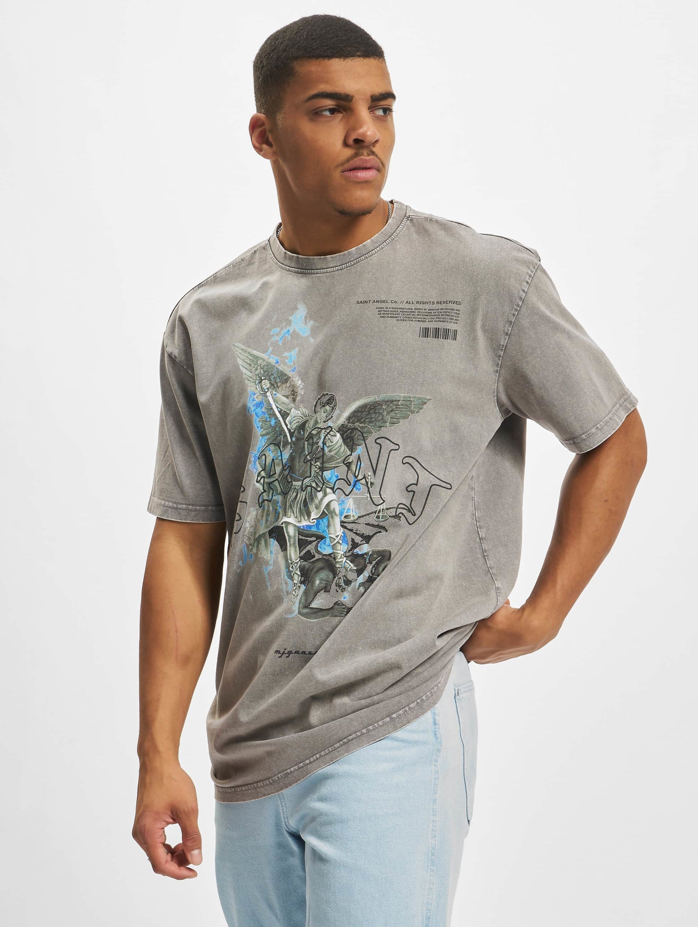 SAINT V.1 x Acid Washed Heavy Oversize Tee-105172